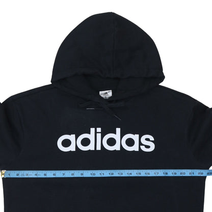 Womens UK Size 12-14 adidas Black Pullover Hoodie