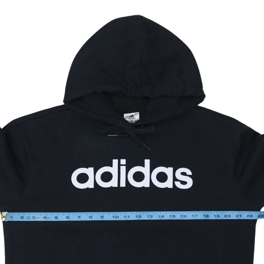 Womens UK Size 12-14 adidas Black Pullover Hoodie