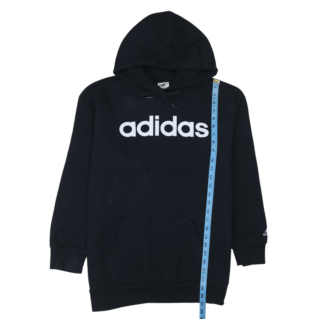 Womens UK Size 12-14 adidas Black Pullover Hoodie