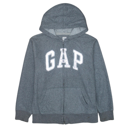 GAP Kids Boys Grey Full Zip Hoodie XXL 13-14 Years Cotton Blend