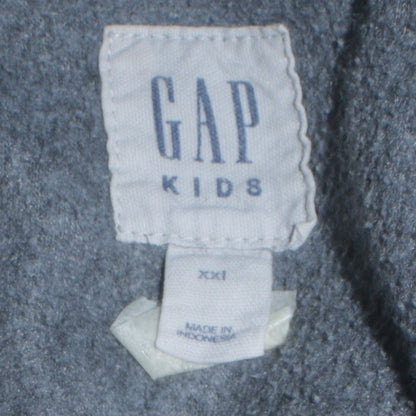 GAP Kids Boys Grey Full Zip Hoodie XXL 13-14 Years Cotton Blend
