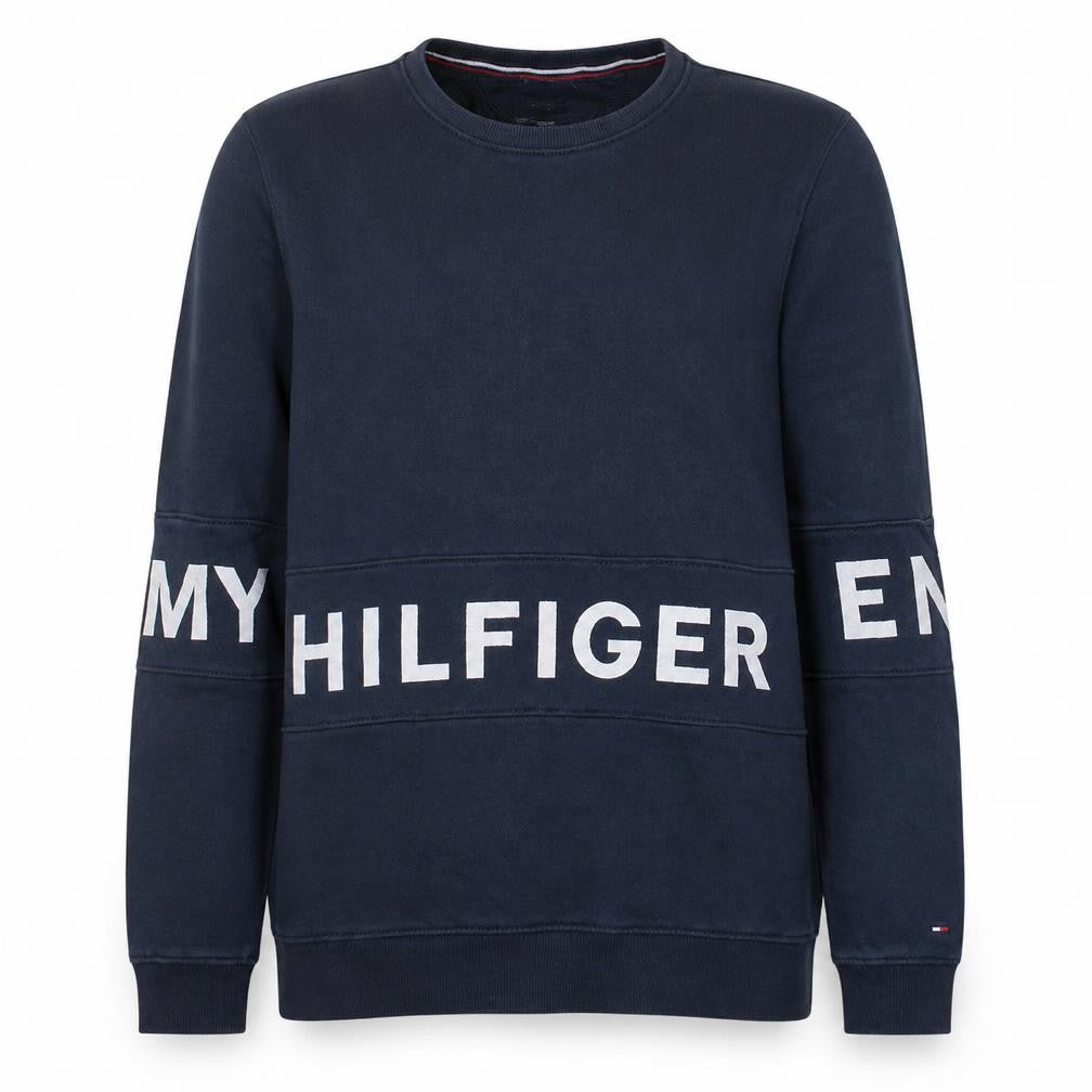 Mens UK Size XL Tommy Hilfiger Blue Pullover Sweatshirt
