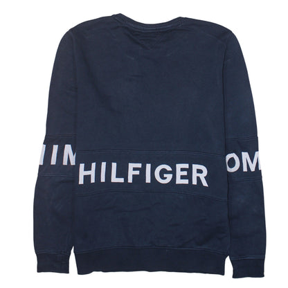 Mens UK Size XL Tommy Hilfiger Blue Pullover Sweatshirt
