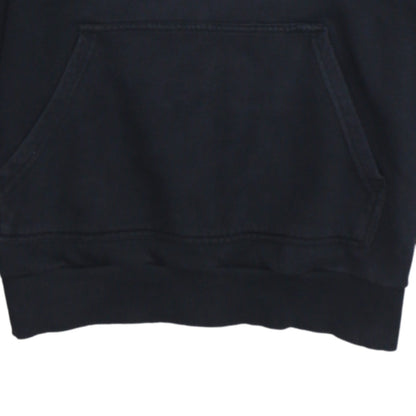 Adidas Boys Black Hoodie 13–14Y Pullover Cotton Blend Graphic Print