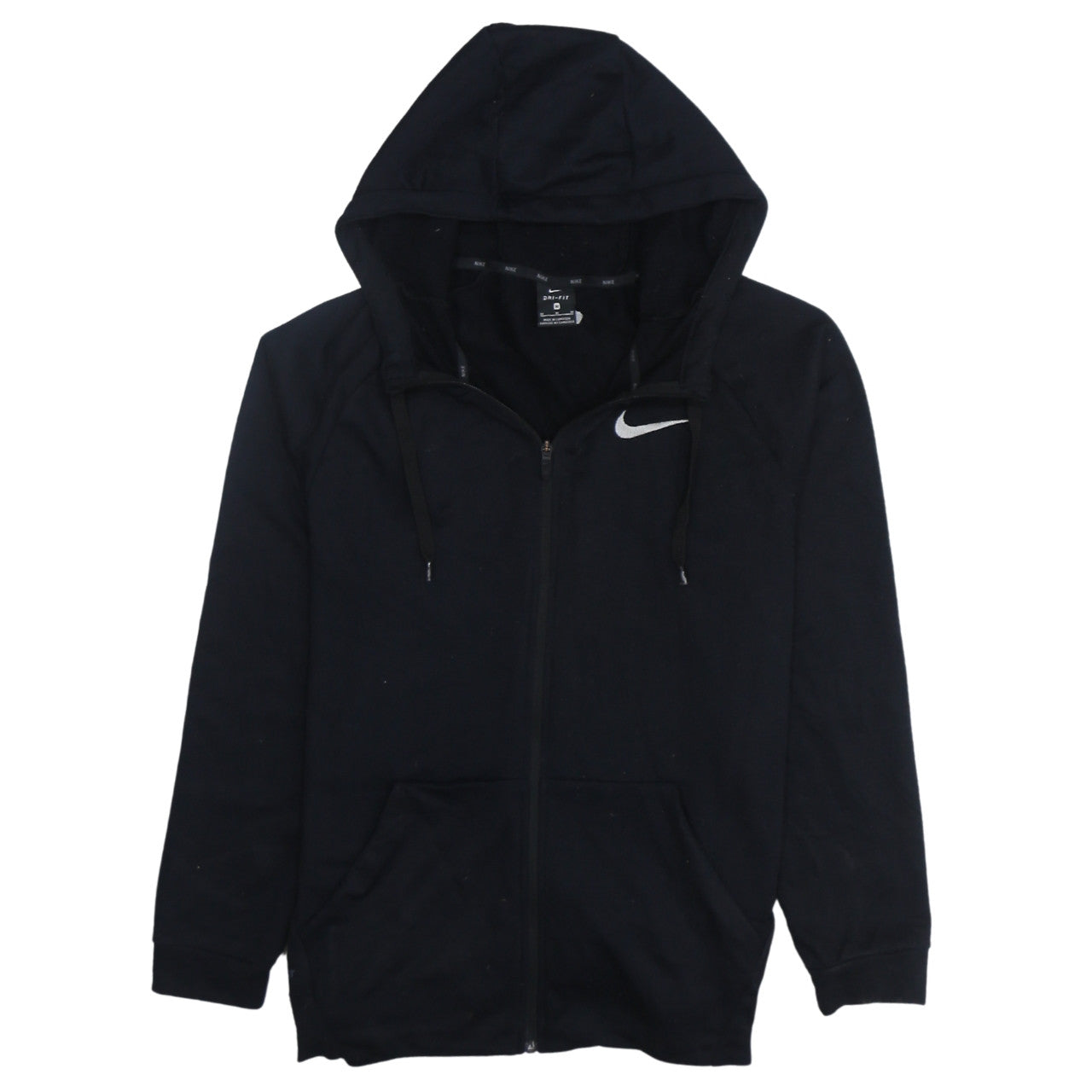 Mens UK Size M Nike Black Full Zip Hoodie