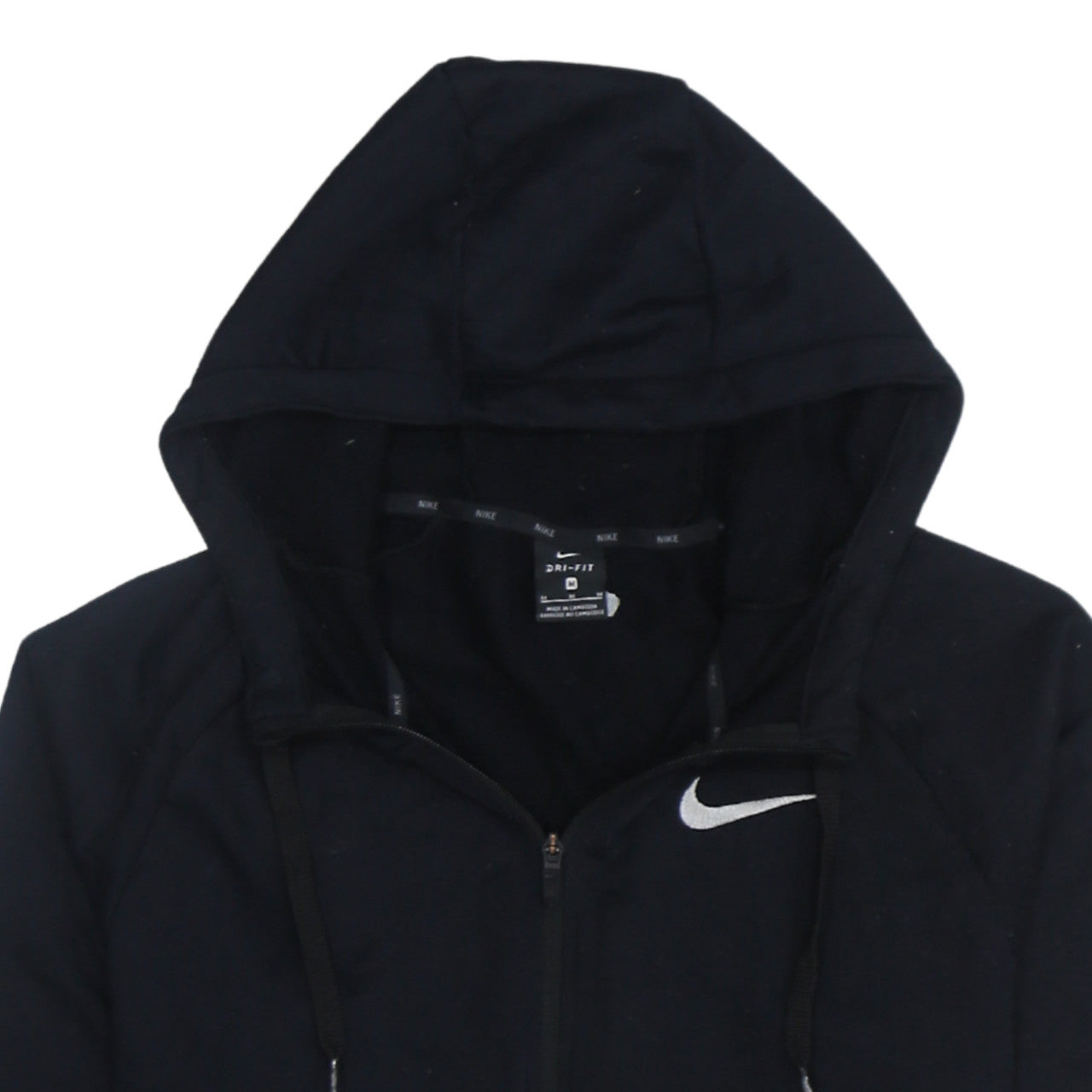 Mens UK Size M Nike Black Full Zip Hoodie
