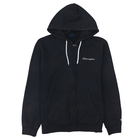 Mens UK Size L Champion Black Full Zip Hoodie