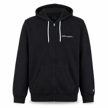 Mens UK Size L Champion Black Full Zip Hoodie