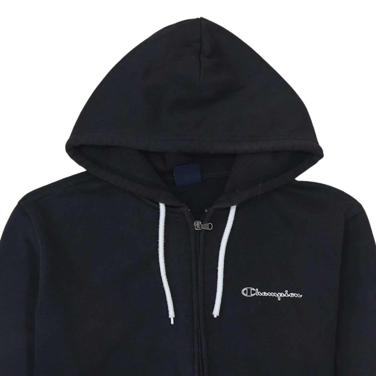 Mens UK Size L Champion Black Full Zip Hoodie