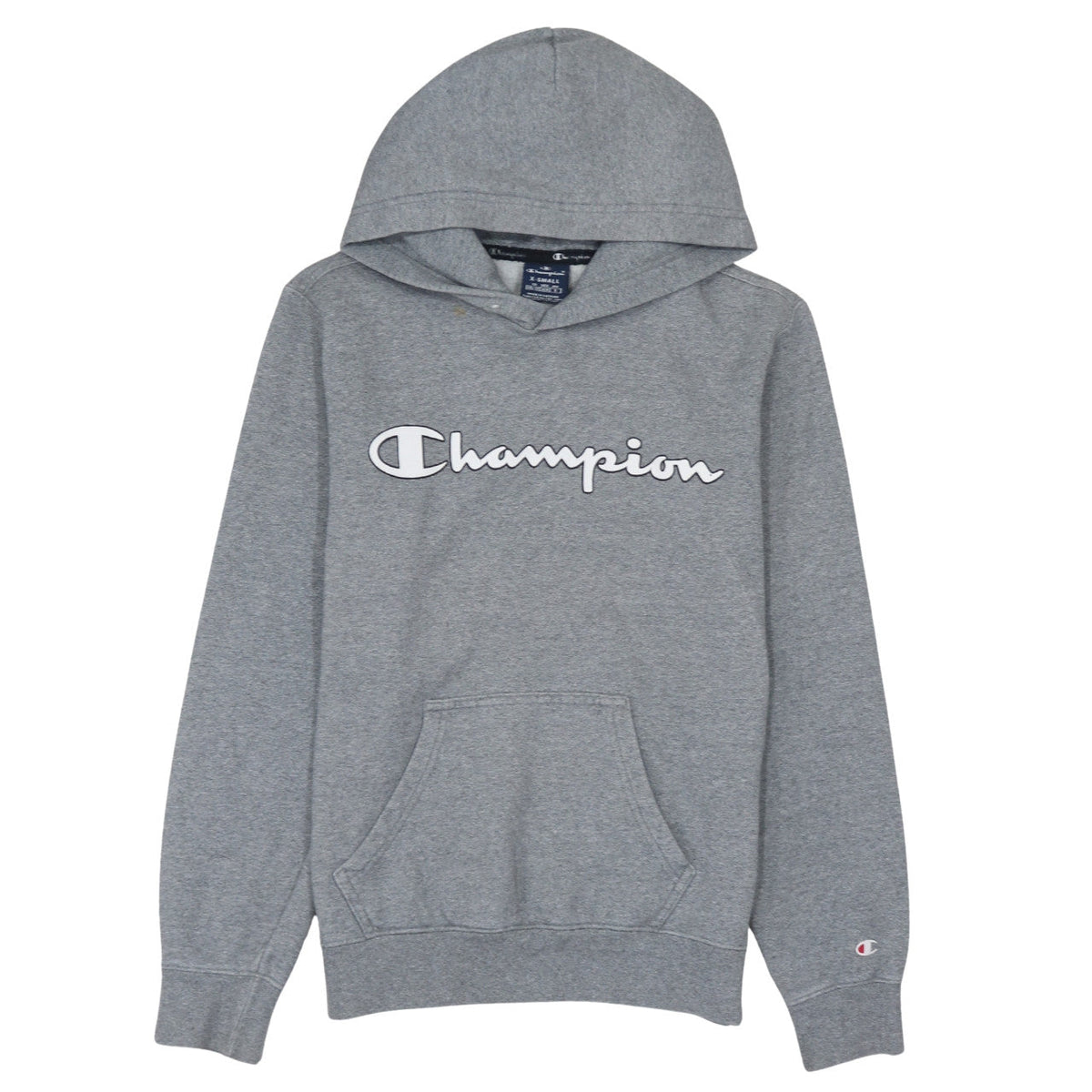 Womens UK Size XS Champion Grey Pullover Hoodie