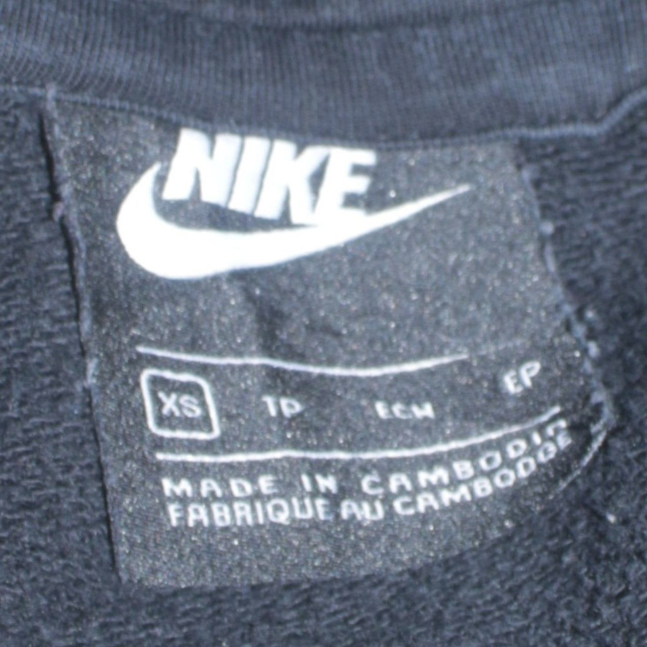Womens UK Size XS Nike Black Pullover Hoodie