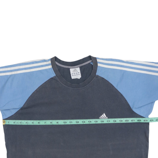 Adidas Men's Blue XL Crew Neck Sports T-Shirt