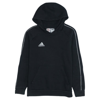 Adidas Boys Black Hoodie 13-14 Years Pullover Sportswear Sweatshirt