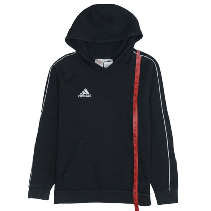 Adidas Boys Black Hoodie 13-14 Years Pullover Sportswear Sweatshirt