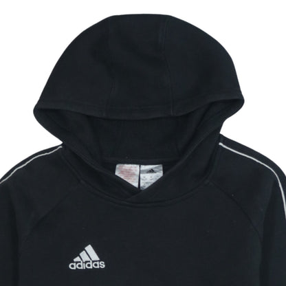 Adidas Boys Black Hoodie 13-14 Years Pullover Sportswear Sweatshirt