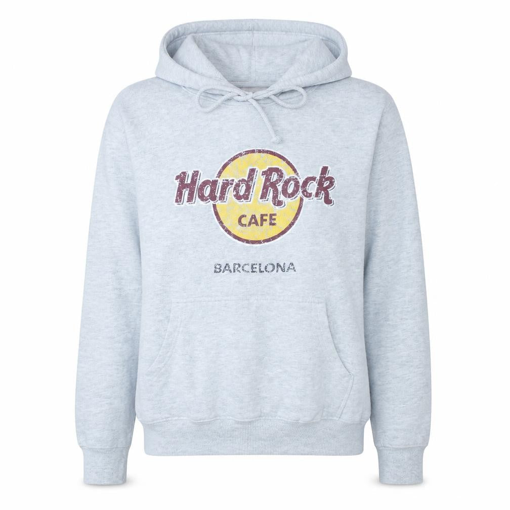 Womens UK Size S Hard Rock Cafe Grey Pullover Hoodie