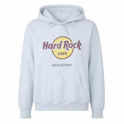 Womens UK Size S Hard Rock Cafe Grey Pullover Hoodie