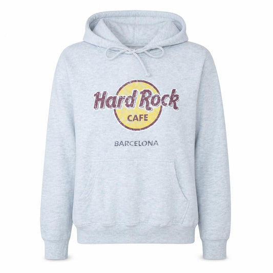 Womens UK Size S Hard Rock Cafe Grey Pullover Hoodie