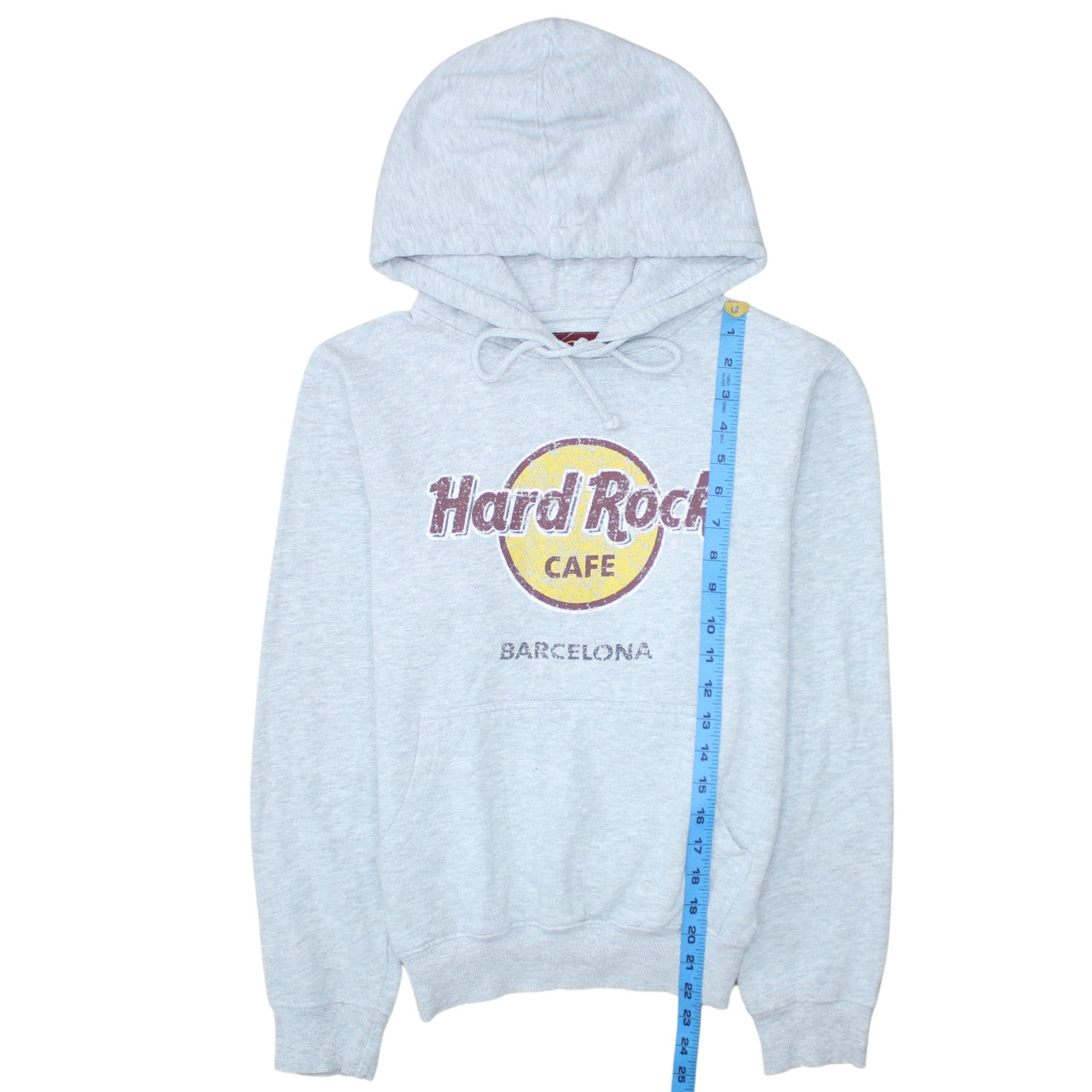 Womens UK Size S Hard Rock Cafe Grey Pullover Hoodie