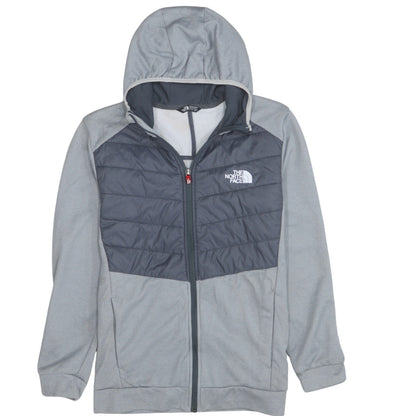 The North Face Boys Grey Hooded Full Zip Puffer Jacket 18-20 Years