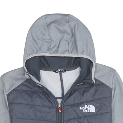 The North Face Boys Grey Hooded Full Zip Puffer Jacket 18-20 Years