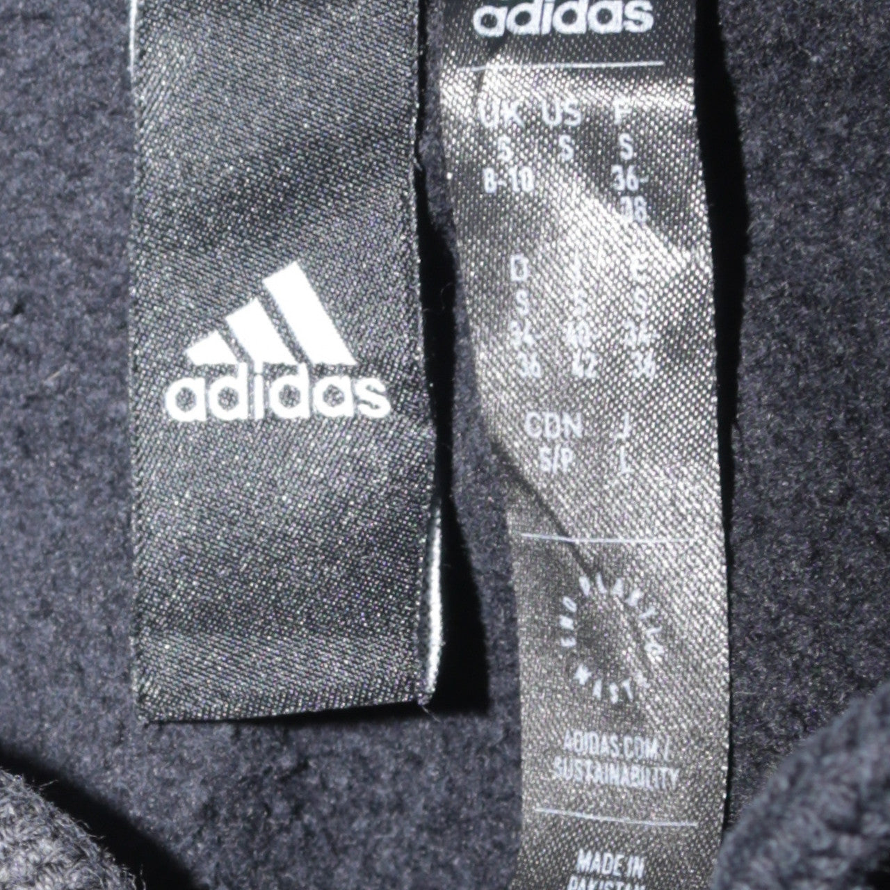 Womens UK Size S adidas Black Pullover Hoodie