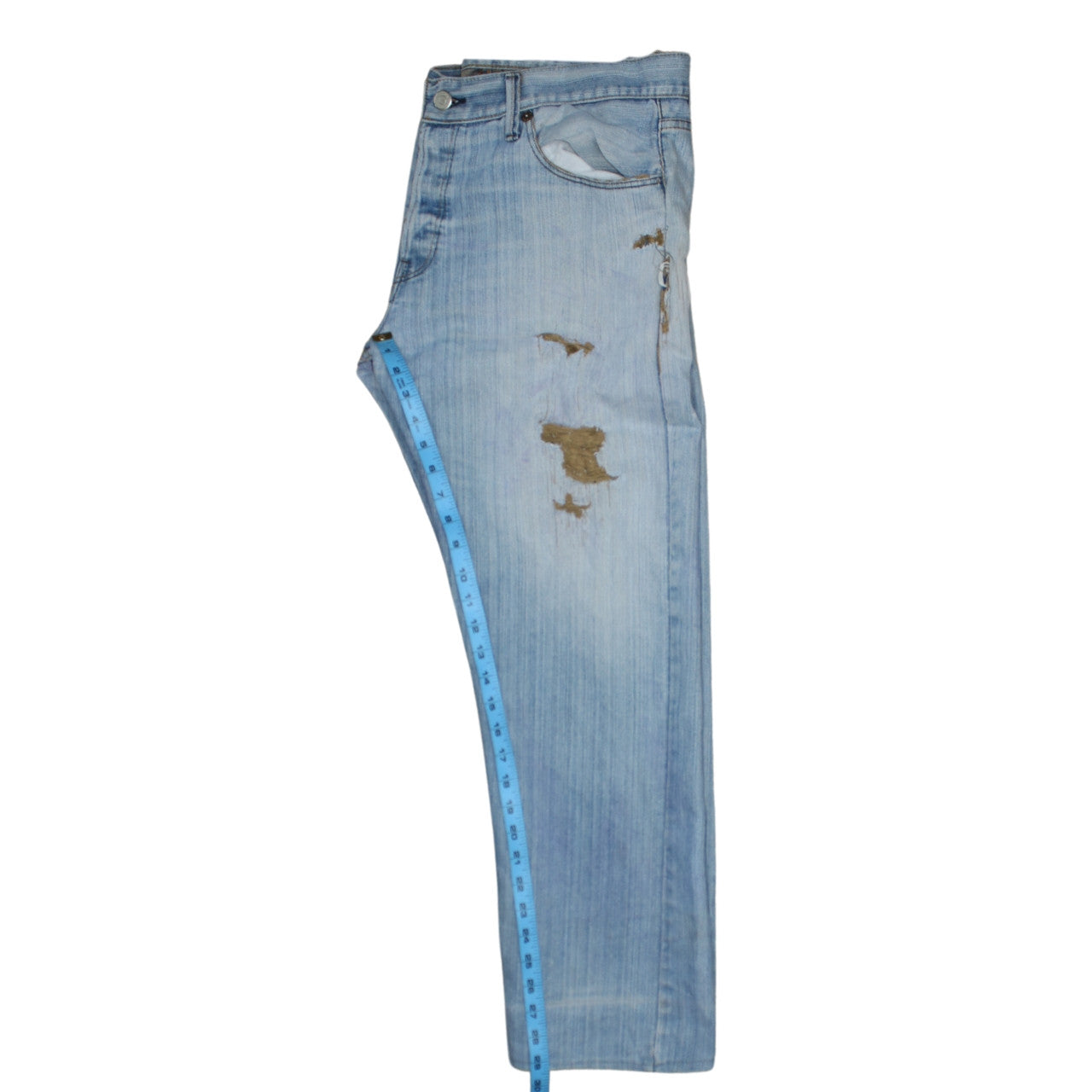 Mens UK Size L Levi's Regular Fit Straight Blue Jeans