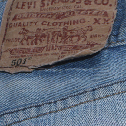 Mens UK Size L Levi's Regular Fit Straight Blue Jeans