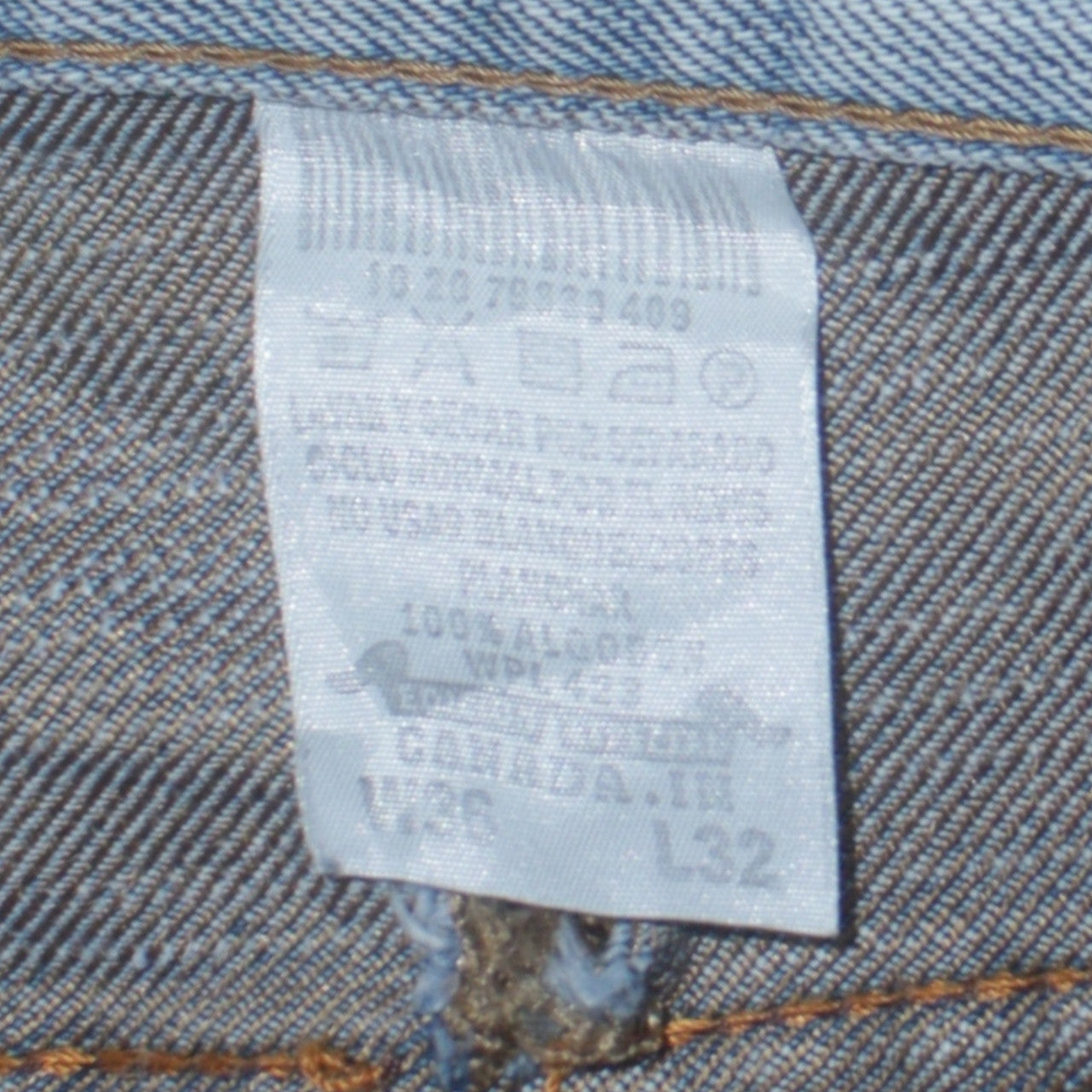 Mens UK Size L Levi's Regular Fit Straight Blue Jeans