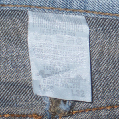 Mens UK Size L Levi's Regular Fit Straight Blue Jeans
