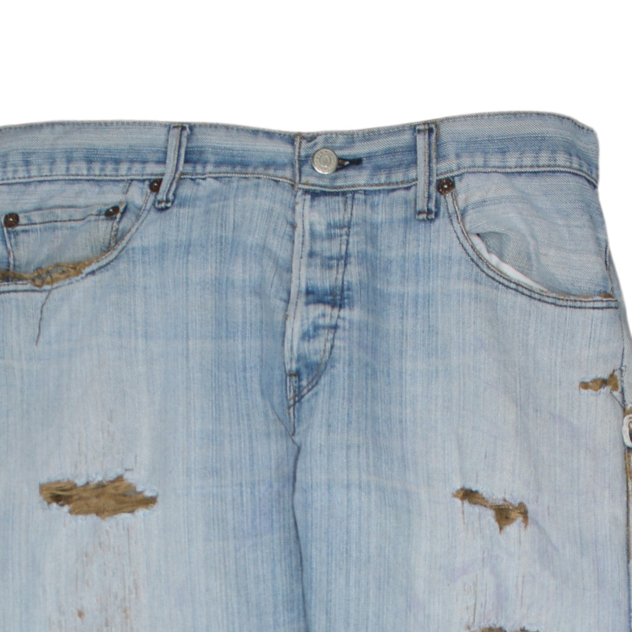 Mens UK Size L Levi's Regular Fit Straight Blue Jeans