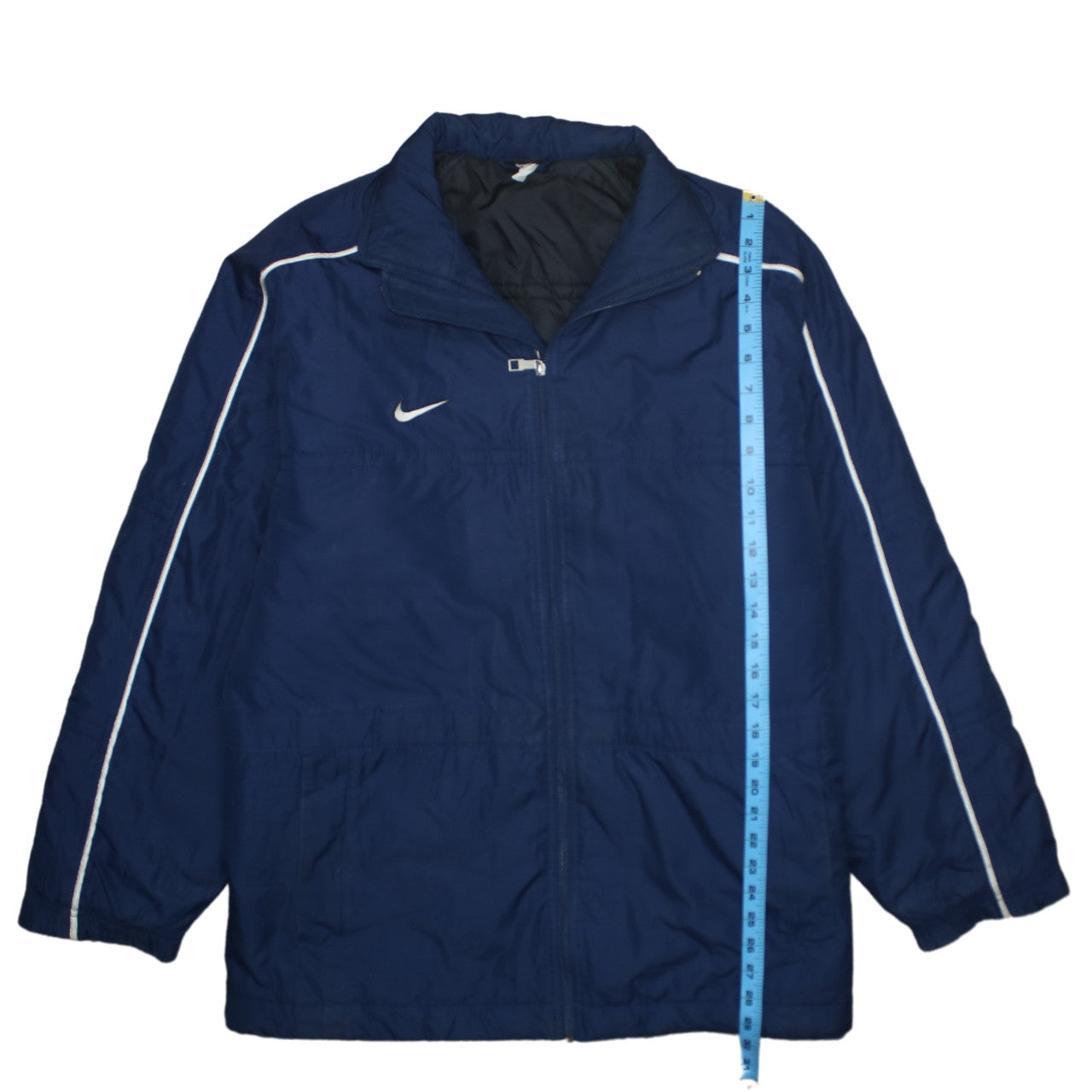 Mens UK Size M Nike Blue Puffer Jacket