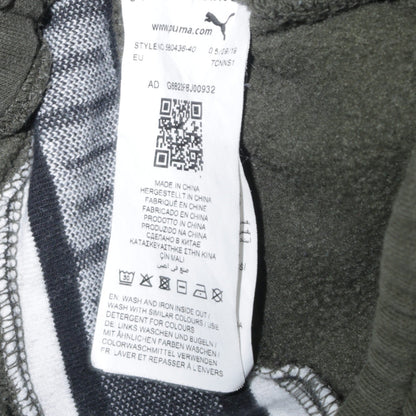 Mens UK Size M PUMA Regular Fit Jogger Green Trousers