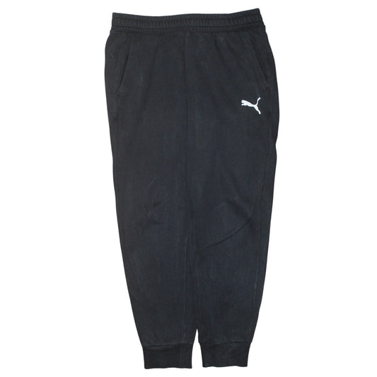 Mens UK Size L PUMA Regular Fit Jogger Black Trousers