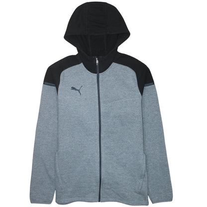 Mens UK Size L PUMA Grey Full Zip Hoodie