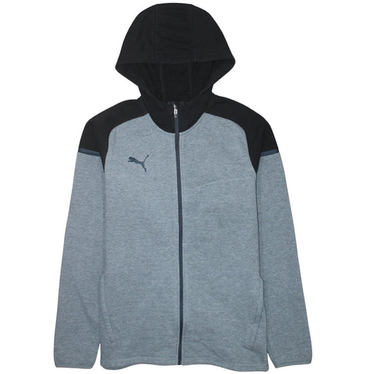 Mens UK Size L PUMA Grey Full Zip Hoodie