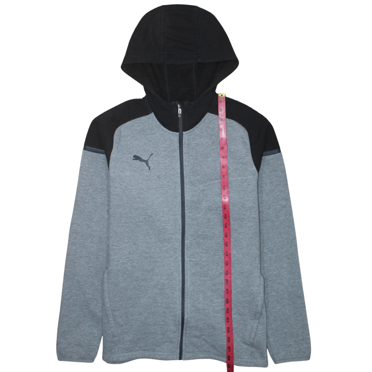 Mens UK Size L PUMA Grey Full Zip Hoodie