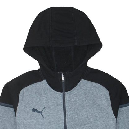 Mens UK Size L PUMA Grey Full Zip Hoodie