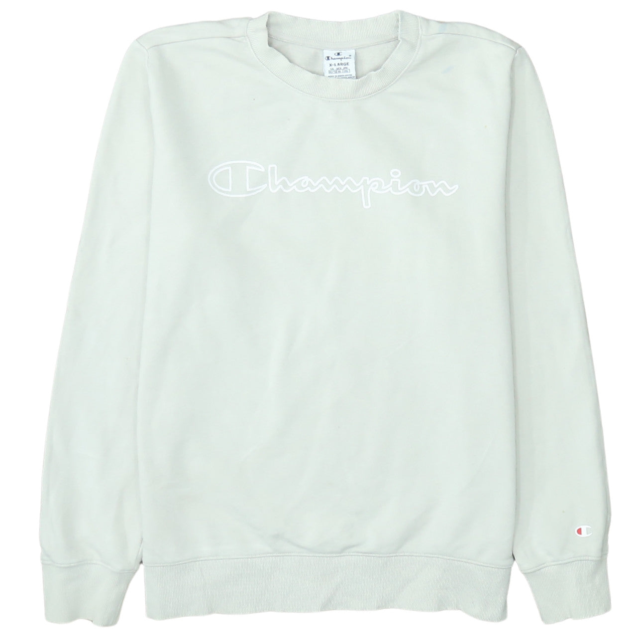 Mens UK Size XL Champion White Pullover Sweatshirt
