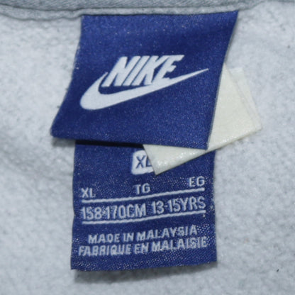 Nike Boys Grey Full Zip Hoodie XL 13-15 Years Fleece Sweatshirt