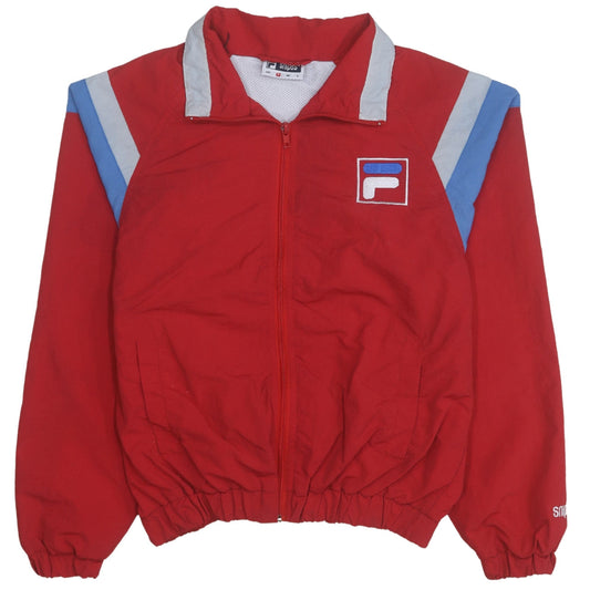 Mens UK Size S FILA Red Bomber Jacket
