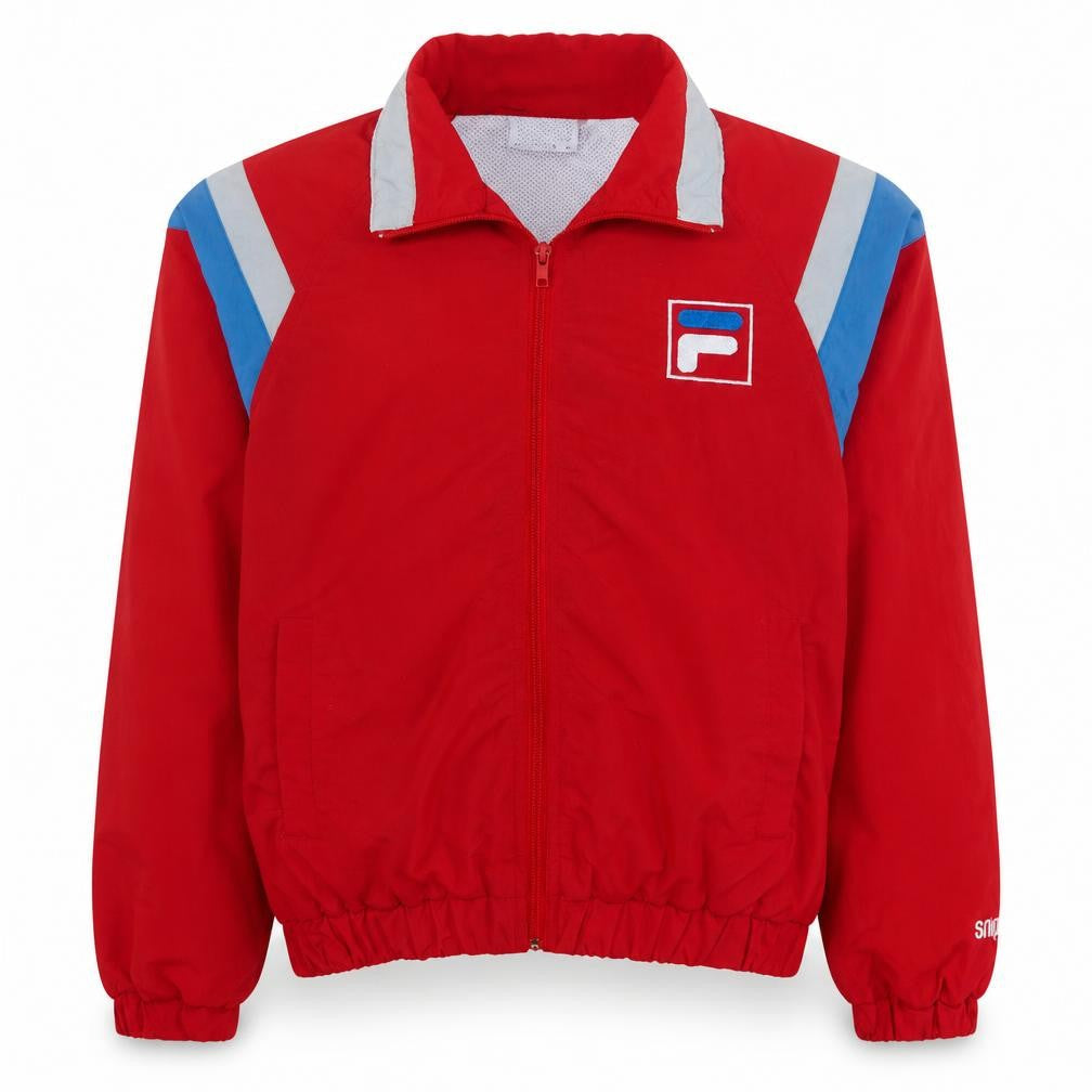 Mens UK Size S FILA Red Bomber Jacket