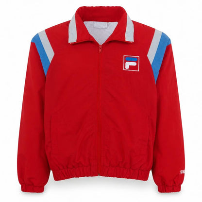 Mens UK Size S FILA Red Bomber Jacket