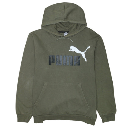 Mens UK Size XL PUMA Green Pullover Hoodie
