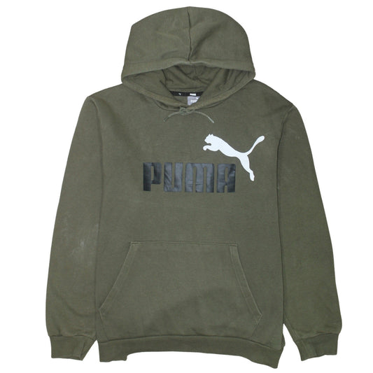 Mens UK Size XL PUMA Green Pullover Hoodie