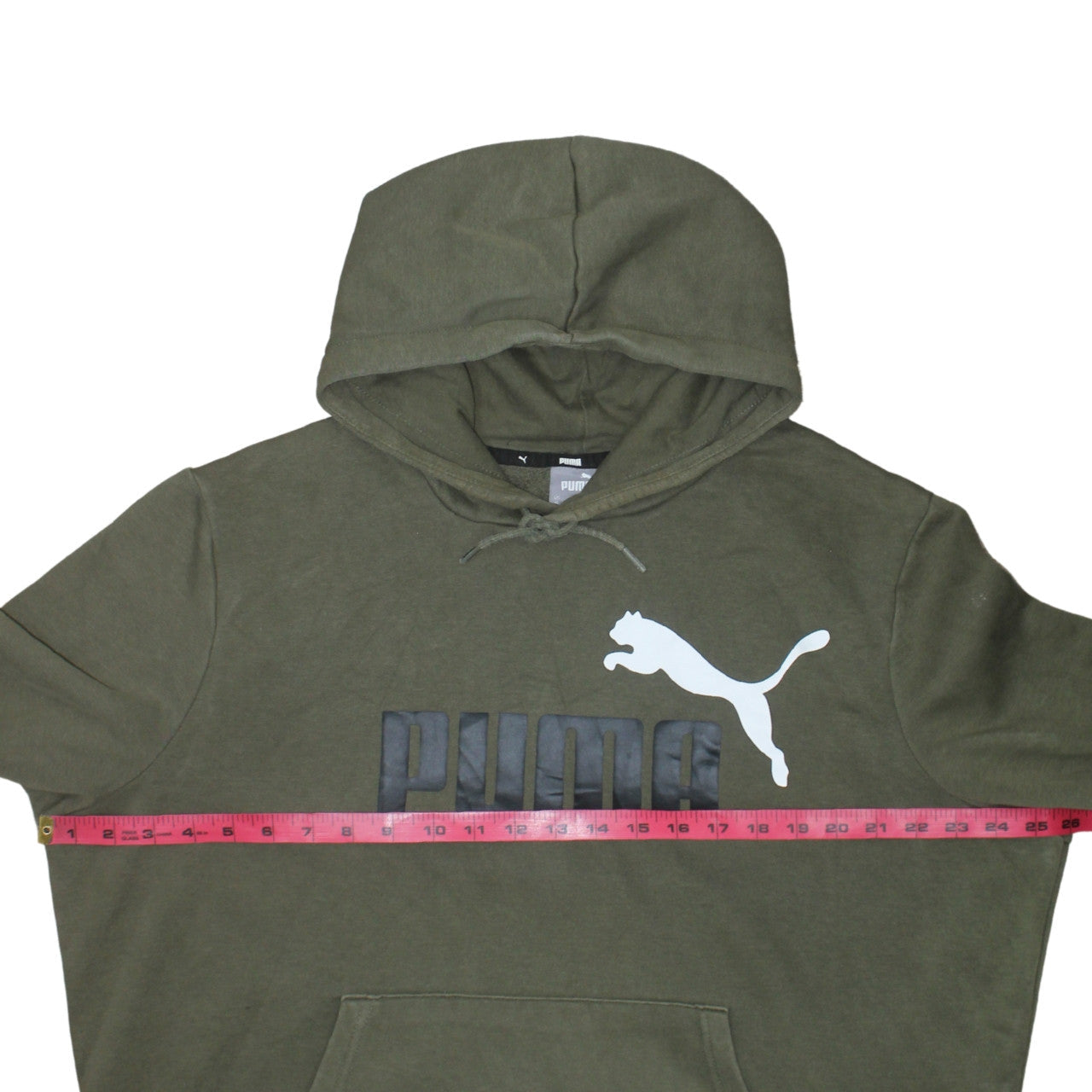 Mens UK Size XL PUMA Green Pullover Hoodie