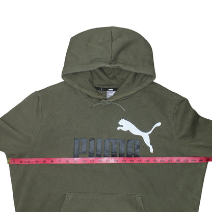 Mens UK Size XL PUMA Green Pullover Hoodie