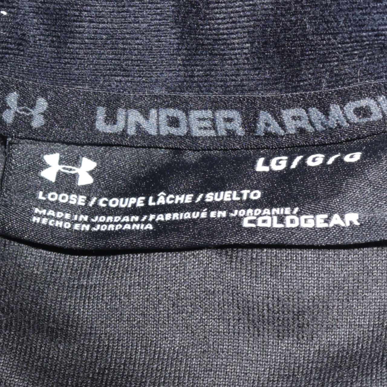 Mens UK Size L Under armour Grey Henley Sweatshirt