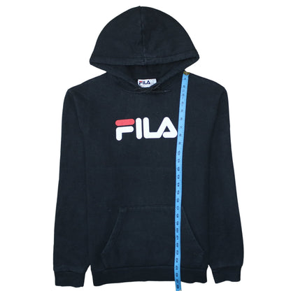 Mens UK Size M FILA Black Pullover Hoodie