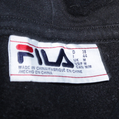 Mens UK Size M FILA Black Pullover Hoodie